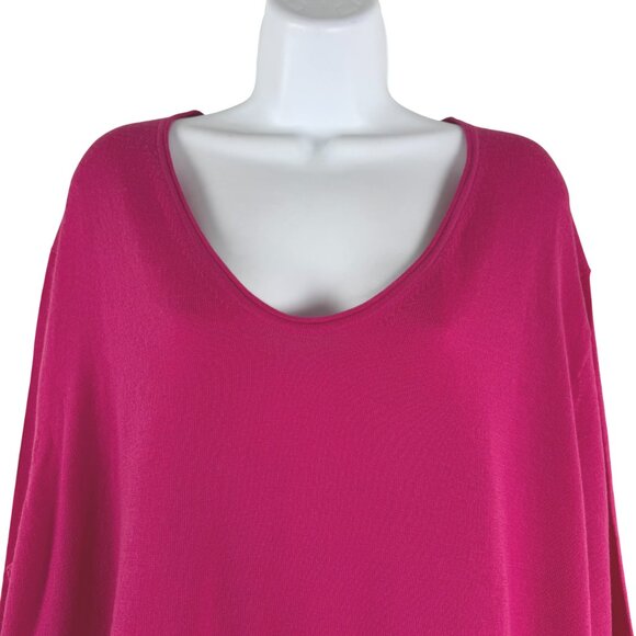 Banana Republic Merino Wool Cropped Sweater Top Womens 2XL Pink NWT TP-3558 - Picture 3 of 10